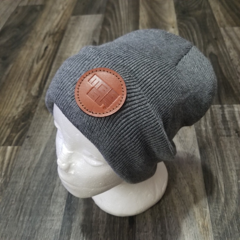 Massif Beanie Mens Osfm Ribbed Beanie Stretch Gray